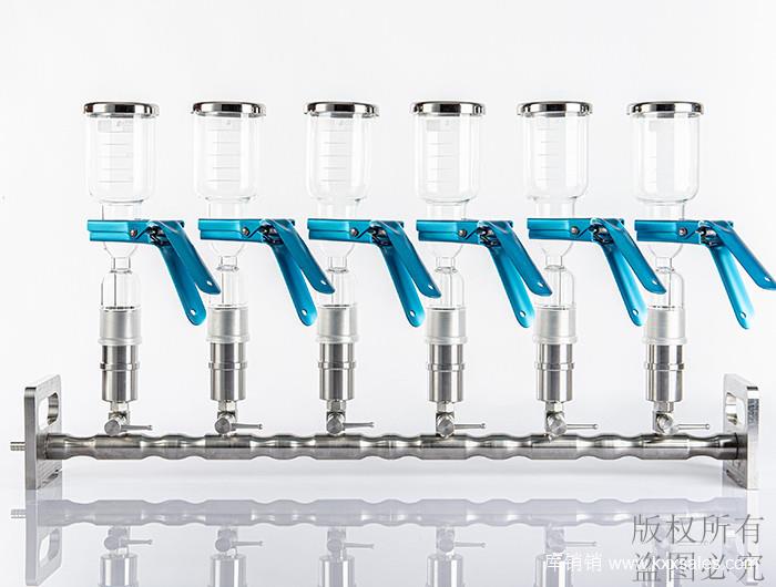 津腾多联溶剂过滤器 六联玻璃滤杯